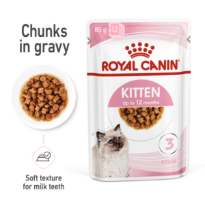 KITTEN GRAVY (WET FOOD - POUCHES) Box of 12x85g