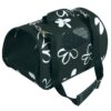 PET CARRIER FLOWER DESIGN- BLACK PET CARRIER FLOWER DESIGN- BLACK