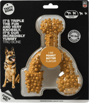 TastyBone Nylon Trio Large Dog - Peanut Butter
